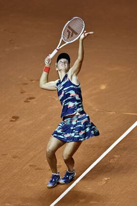 Iga Swiatek, POL, during finals at 2022 Porsche Tennis Grand Prix in Stuttgart, 24 04 2022; -