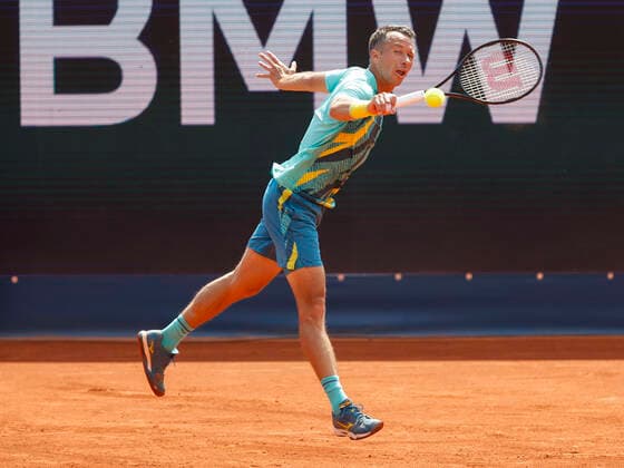 Philipp Kohlschreiber (GER) Tennis - BMW Open 2022 - ATP, Tennis Herren - MTTC Iphitos - Munich - - Germany - 25 April 2022. Copyright: xJuergenxHasenkopfx