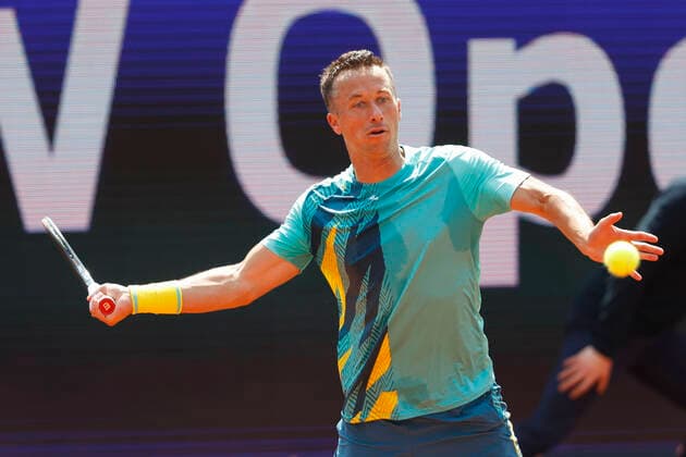 Philipp Kohlschreiber (GER) Tennis - BMW Open 2022 - ATP, Tennis Herren - MTTC Iphitos - Munich - - Germany - 25 April 2022. Copyright: xJuergenxHasenkopfx