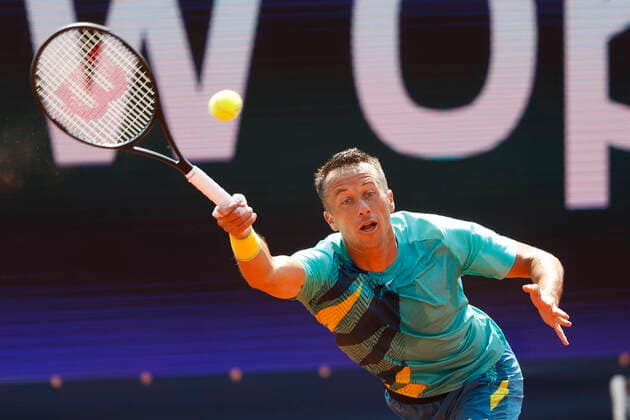 Sport Bilder des Tages Philipp Kohlschreiber (GER) Tennis - BMW Open 2022 - ATP, Tennis Herren - MTTC Iphitos - Munich - - Germany - 25 April 2022. Copyright: xJuergenxHasenkopfx
