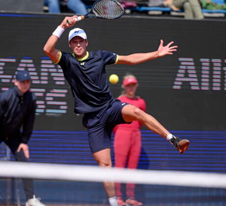 25.04.2022, Tennis Herren ATP, Tennis Herren Tour, BMW-Open München auf der Iphitos-Tennisanlage, Sechzehntelfinale, Daniel Altmaier (GER) in Aktion