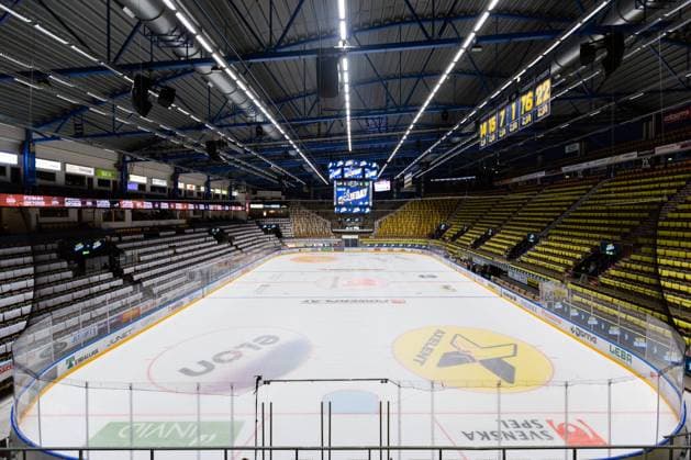 220425 Interiör av Husqvarna Garden inför final tva i Hockeyallsvenskan mellan HV71 och Björklöven den 25 april 2022 i Jönköping. Copyright: AXELxBOBERG BB220425AX002