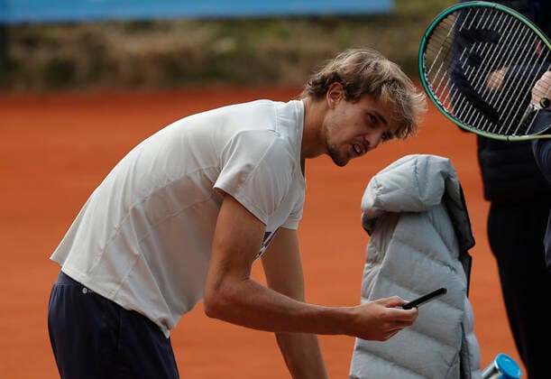25.04.2022, BMW Open, MTTC Iphitos Muenchen, Tennis. im Bild: Alexander Zverev (GER)