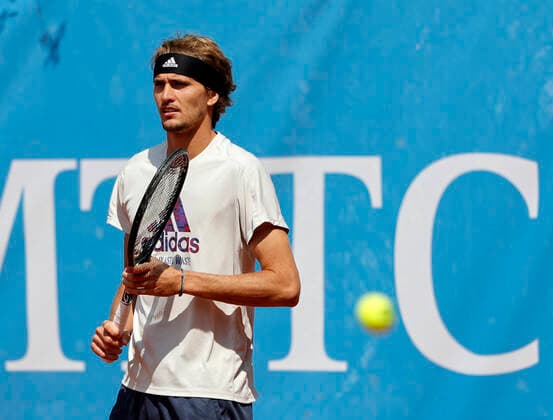 25.04.2022, BMW Open, MTTC Iphitos Muenchen, Tennis. im Bild: Alexander Zverev (GER)