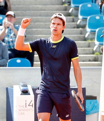 25.04.2022, BMW Open, MTTC Iphitos Muenchen, Tennis. im Bild: Daniel Altmaier (GER) Sieger gegen Philipp Kohlschreiber (GER)