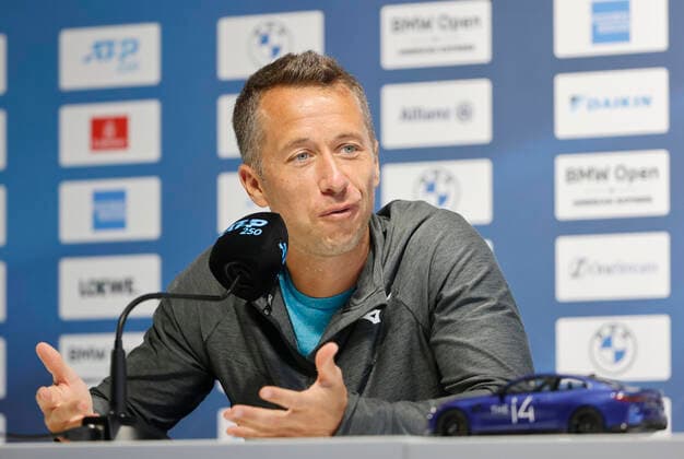 25.04.2022, BMW Open, MTTC Iphitos Muenchen, Tennis. im Bild: PK mit Philipp Kohlschreiber (GER)