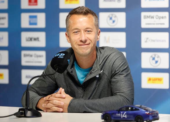 25.04.2022, BMW Open, MTTC Iphitos Muenchen, Tennis. im Bild: PK mit Philipp Kohlschreiber (GER)