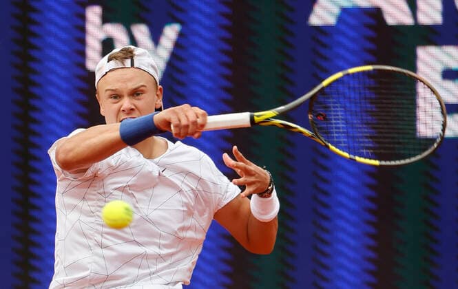 25.04.2022, BMW Open, MTTC Iphitos Muenchen, Tennis. im Bild: Holger Rune (DEN)