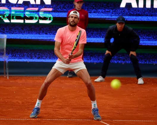 25.04.2022, BMW Open, MTTC Iphitos Muenchen, Tennis. im Bild: Maxime Cressy (USA)