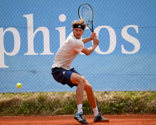 25.04.2022, Tennis Herren ATP, Tennis Herren Tour, BMW-Open Muenchen auf der Iphitos-Tennisanlage, Alexander Sascha Zverev (GER) trainiert am Nebenplatz