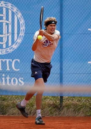 25.04.2022, Tennis Herren ATP, Tennis Herren Tour, BMW-Open Muenchen auf der Iphitos-Tennisanlage, Alexander Sascha Zverev (GER) trainiert am Nebenplatz