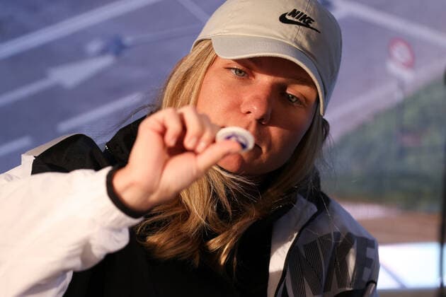 April 26, 2022, MADRID, MADRID, SPAIN: Simona Halep of Romania is seen during the WTA, Tennis Damen match draw during the Mutua Madrid Open 2022 celebrated at La Caja Magica on April 26, 2022, in Madrid, Spain. MADRID SPAIN - ZUMAa181 20220426_zaa_a181_043 Copyright: xOscarxJ.xBarrosox