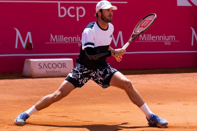 Tommy Paul Vs Richard Gasquet - Millennium Estoril Open 2022 Tommy Paul of United States competes against Richard Gasquet of France during the Millennium Estoril Open ATP, Tennis Herren 250 tennis tournament at Estoril Tennis Club, Estoril, Portugal on April 26, 2022. Lisbon Portugal  Copyright: xNunoxCruzx originalFilename:cruz-tommypau220426_npbPY.jpg