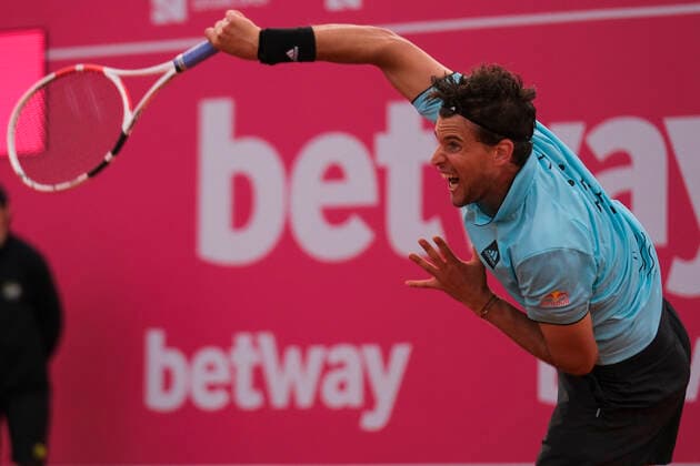 Benjamin Bonzi v Dominic Thiem - Millennium Estoril Open 2022 Benjamin Bonzi of France competes against Dominic Thiem of Austria during the Millennium Estoril Open ATP, Tennis Herren 250 tennis tournament at Estoril Tennis Club, Estoril, Portugal on April 26, 2022. Lisbon Portugal  Copyright: xNunoxCruzx originalFilename:cruz-benjamin220426_npE4a.jpg