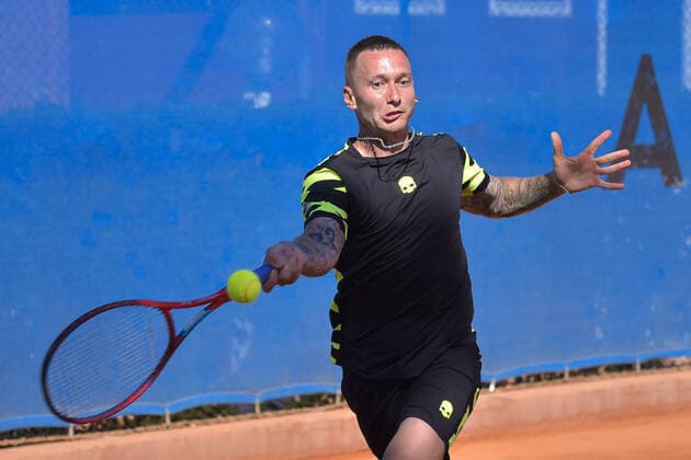Mandatory Credit: Photo by Roberto Bettacchi SportReporter LiveMedia Shutterstock (12912961b) Denis Yevseyev (KAZ) Tennis Internationals ATP, Tennis Herren Challenger Roma Open tennis tournament, Garden Tennis Club, Rome, Italy - 26 Apr 2022 Tennis Internationals ATP Challenger Roma Open tennis tournament, Garden Tennis Club, Rome, Italy - 26 Apr 2022  Copyright: xRobertoxBettacchi SportReporter LiveMedia Shutterstockx 12912961b