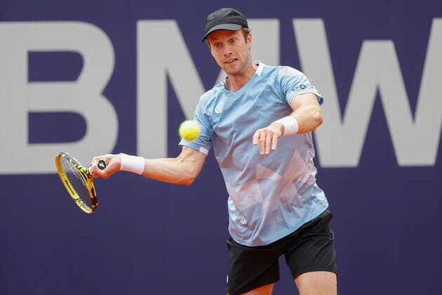 Botic van de Zandschulp (NED) Tennis - BMW Open 2022 - ATP, Tennis Herren - MTTC Iphitos - Munich - - Germany - 27 April 2022. Copyright: xJuergenxHasenkopfx