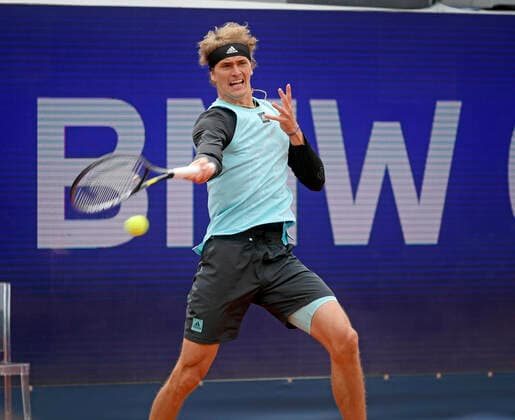 27.04.2022, Tennis Herren ATP, Tennis Herren Tour, BMW-Open München 2022 auf der Iphitos-Tennisanlage, Alexander Zverev (GER) in Aktion.