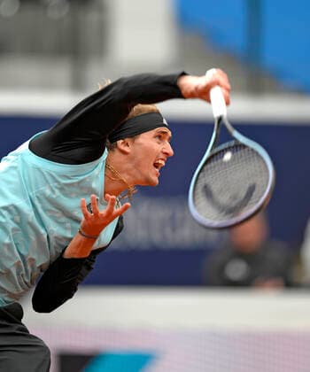 27.04.2022, Tennis Herren ATP, Tennis Herren Tour, BMW-Open München 2022 auf der Iphitos-Tennisanlage, Alexander Zverev (GER) in Aktion.