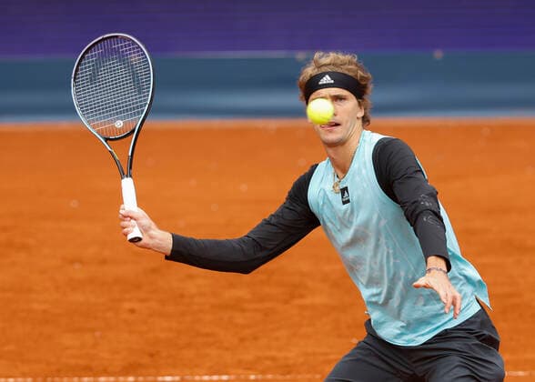 Alexander Zverev (GER) Tennis - BMW Open 2022 - ATP, Tennis Herren - MTTC Iphitos - Munich - - Germany - 27 April 2022. Copyright: xJuergenxHasenkopfx