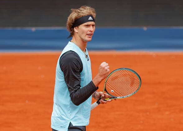 Alexander Zverev (GER) macht die Faust und jubelt, Jubel, Freude, Emotion Tennis - BMW Open 2022 - ATP, Tennis Herren - MTTC Iphitos - Munich - - Germany - 27 April 2022. Copyright: xJuergenxHasenkopfx