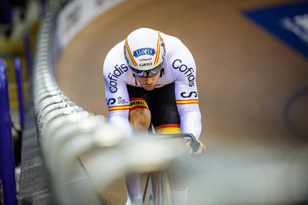 MARTINEZ CHORRO Alejandro: UCI Track Nations Cup Glasgow 2022 MARTINEZ CHORRO Alejandro ( ESP ) SPAIN Querformat - quer - horizontal - Landscape - Event Veranstaltung: UCI Track Nations Cup Glasgow 2022 - Category Kategorie: Cycling - Track cycling, Rad, Radsport, Bahnrad, Bahn Track Nations Cup - Elite Men - Location Ort: Europe Great Britain - Scotland - Glasgow - Sir Chris Hoy Arena - Discipline: Sprint - Distance: 200 m - Date Datum: 24.04.2022 Sunday Day 4 -