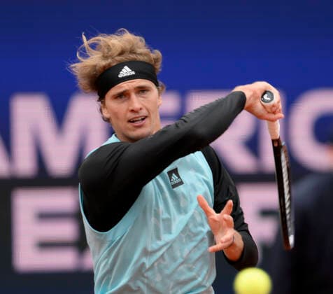 27.04.2022, Tennis Herren ATP, Tennis Herren Tour, BMW-Open München 2022 auf der Iphitos-Tennisanlage, Alexander Zverev (GER) spielt auf dem Centercourt sein Erstrunden-Match