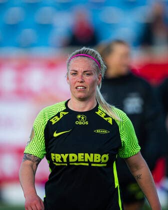 Fußball, Frauen, EM Kader 2022, Nationalteam Norwegen 220427 Therese Sessy Asland of Brann during the Toppserien football match between Lyn and Brann on April 27, 2022 in Oslo. Photo: Marius Simensen BILDBYRAN Cop 238 bbeng brann dam football fotball fotboll lyn skb tfk toppserien Copyright: MARIUSxSIMENSEN BB220427BB560