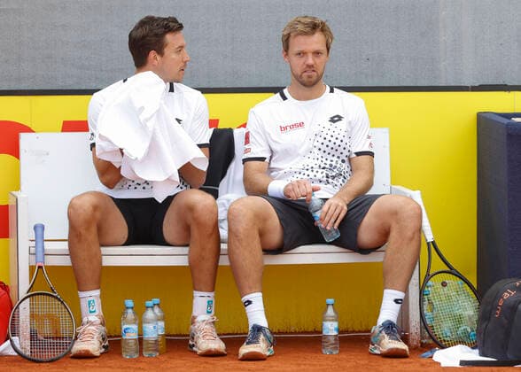 Kevin Krawietz und Andreas Mies, Herren Doppel Tennis - BMW Open 2022 - ATP, Tennis Herren - MTTC Iphitos - Munich - - Germany - 27 April 2022. Copyright: xJuergenxHasenkopfx