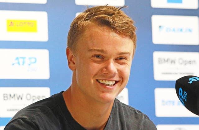 Holger Rune (DEN) PK nach Sieg ueber Alexander Zverev (GER) Tennis BMW Open by American Express 2022 27.04.2022 FOTO: Mladen Lackovic LakoPress