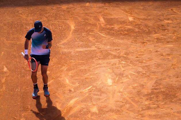Nuno Borges Vs Frances Tiafoe - Millennium Estoril Open 2022 Nuno Borges from Portugal competes against Frances Tiafoe from United States during the Millennium Estoril Open ATP, Tennis Herren 250 tennis tournament at Estoril Tennis Club, Estoril, Portugal on April 27, 2022. Lisbon Portugal  Copyright: xNunoxCruzx originalFilename:cruz-nunoborg220427_npO9f.jpg