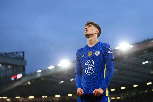 Sport Themen der Woche KW17 Sport Bilder des Tages Football - Premier League - Manchester United, ManU v Chelsea 28th April 2022 - Premier League - Manchester United v Chelsea - Kai Havertz of Chelsea looks dejected - Photo: Simon Stacpoole Offside. Manchester UK *** Fußball Premier League Manchester United gegen Chelsea 28. April 2022 Premier League Manchester United gegen Chelsea Kai Havertz von Chelsea sieht niedergeschlagen aus Foto Simon Stacpoole Abseits Manchester UK  Copyright: xSimonxStacpoolexOffside