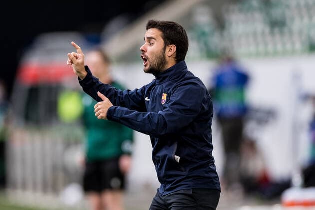 UEFA WOMEN’S CHAMPIONS LEAGUE Halbfinale, VfL Wolfsburg - FC Barcelona, Barca 30.04.2022 Jonatan Giraldez (Trainer FC Barcelona) UEFA WOMEN’S CHAMPIONS LEAGUE Halbfinale, VfL Wolfsburg - FC Barcelona, Wolfsburg, Volkswagen Arena Copyright: xBEAUTIFULxSPORTS Wunderlx
