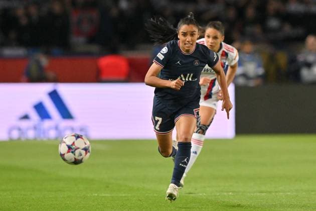 Parc des Princes Sakina Karchaoui ( 7 Paris Saint-Germain) during the UEFA Womens Champions League semifinal between Paris Saint-Germain FC and Olympique Lyonnais at Parc des Princes in Paris, France Cristiano Mazzi SPP Paris Saint-Germain FC v Olympique Lyonnais - UEFA Womens Champions League semifinal - Parc des Princes - Paris, France 