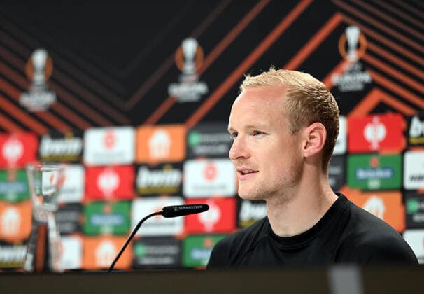 04.05.2022, xjhx, Fussball UEFA Europa League, Eintracht Frankfurt - Training und Pressekonferenz emspor, v.l. Sebastian Rode (Eintracht Frankfurt) (DFL DFB REGULATIONS PROHIBIT ANY USE OF PHOTOGRAPHS as IMAGE SEQUENCES and or QUASI-VIDEO) Frankfurt am Main
