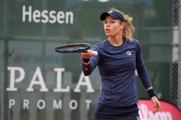 Sport Themen der Woche KW18 Sport Bilder des Tages Wiesbaden, T2 Sports Health Club Nordenstadt, 04.05.2022, Wiesbaden Tennis Open 2022, Laura Siegemund (GER) Wiesbaden T2 Sports Health Club Nordenstadt Hessen Deutschland *** Wiesbaden, T2 Sports Health Club Nordenstadt, 04 05 2022, Wiesbaden Tennis Open 2022, Laura Siegemund GER Wiesbaden T2 Sports Health Club Nordenstadt Hesse Germany