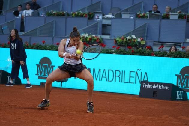 Sara Sorribes (SPA) vs Jessica Pegula (US) during the Madrid open tennis tournament, May 4, 2022 Cordon Press Cordon Press