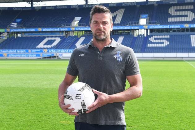 Fußball 3. Liga Vorstellung von Torsten Ziegner beim MSV Duisburg am 05.05.2022 in der Schauinsland-Reisen-Arena in Duisburg Torsten Ziegner ( Trainer Cheftrainer Duisburg )
