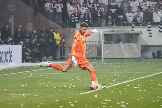 Torwart Kevin Trapp (Eintracht Frankfurt) - Frankfurt 05.05.2022: Eintracht Frankfurt vs. West Ham United, UEFA Europa League, Halbfinale Rückspiel
