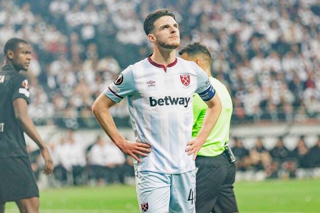 UEFA Europa League, Eintracht Frankfurt vs. West Ham United, Deutsche Bank Park, Frankfurt, 05.05.2022 Declan Rice (West Ham United 41), Eintracht Frankfurt vs. West Ham United, Frankfurt, Deutsche Bank Park, 5.5.2022 Copyright: xBEAUTIFULxSPORTS Gawlikx