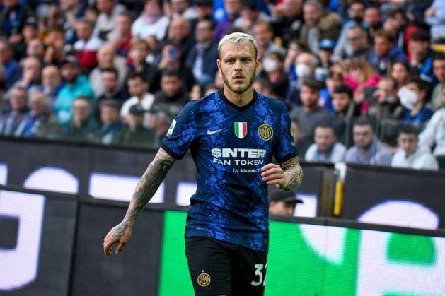 Inter s Federico Dimarco portrait during Udinese Calcio vs Inter - FC Internazionale, italian soccer Serie A match in Udine, Italy, May 01 2022  Copyright: xEttorexGriffonix xipa-agency.netx xx 0