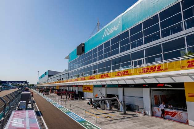 Track impression, F1 Grand Prix of Miami at Miami International Autodrome on May 5, 2022 in Miami, United States of America. (Photo by HOCH ZWEI) Miami United States of America