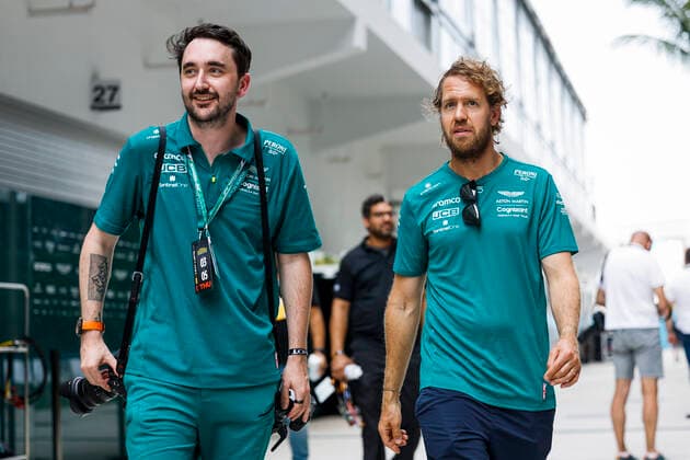 5 Sebastian Vettel (DEU, Aston Martin Aramco Cognizant F1 Team), F1 Grand Prix of Miami at Miami International Autodrome on May 5, 2022 in Miami, United States of America. (Photo by HOCH ZWEI) Miami United States of America