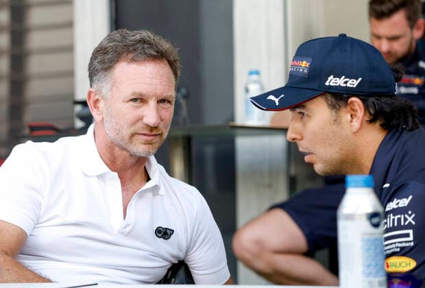 Christian Horner (GBR, Oracle Red Bull Racing), 11 Sergio Perez (MEX, Oracle Red Bull Racing), F1 Grand Prix of Miami at Miami International Autodrome on May 5, 2022 in Miami, United States of America. (Photo by HOCH ZWEI) Miami United States of America