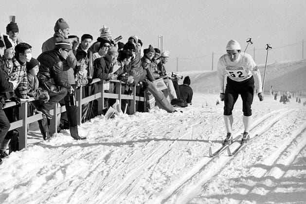 XI Olympic Winter games, Winterspiele,Spiele, Summer games in Sapporo 334411 23.02.1972 Soviet cross country skier Fydor Simashev took the 15 km silver gold at the 1972 Winter Olympics in Sapporo (Japan). 1972. Dmitryi Donskoy Sputnik Sapporo Japan  Copyright: xDmitryixDonskoyx