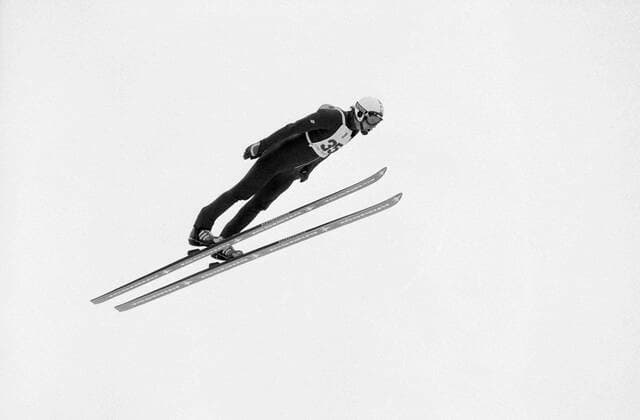 90-meter springboard jumper Vladimir Vlasov 409396 20.02.1980 Member of the USSR national team, Nationalteam for 90-meter springboard jumping Vladimir Vlasov during the XIII Winter Olympic Games, Olympische Spiele, Olympia, OS in Lake Placid (USA). Dmitryi Donskoy Sputnik Lake Placid USA  Copyright: xDmitryixDonskoyx