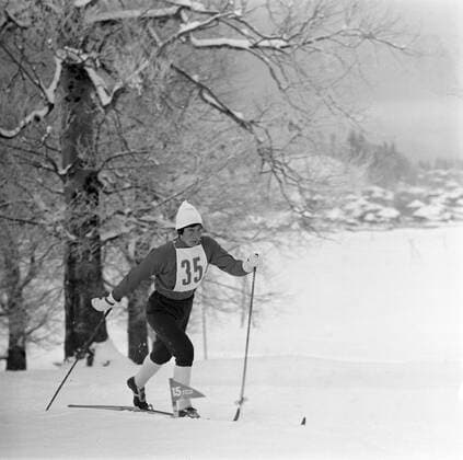 Galina Kulakova 419304 01.02.1969 Galina Kulakova (b. 1942), USSR Master of Sports in cross-country skiing, silver winner in 5 km race at the Olympic Games, Olympische Spiele, Olympia, OS in Grenoble, repeated USSR champion, winner of many international competitions, 1969 USSR Cup winner in 5 and 10 km race. Yuriy Somov Sputnik Russia  Copyright: xYuriyxSomovx