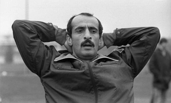 USSR national football team 6679315 24.04.1982 USSR national football team midfielder David Kipiani (Dynamo Tbilisi), best footballer of the USSR in 1977. Utkin Russia  Copyright: xUtkinx