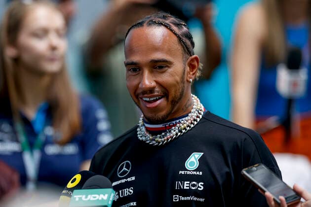 44 Lewis Hamilton (GBR, Mercedes-AMG Petronas F1 Team), F1 Grand Prix of Miami at Miami International Autodrome on May 6, 2022 in Miami, United States of America. (Photo by HOCH ZWEI) Miami United States of America