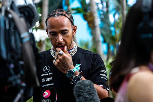 44 Lewis Hamilton (GBR, Mercedes-AMG Petronas F1 Team), F1 Grand Prix of Miami at Miami International Autodrome on May 6, 2022 in Miami, United States of America. (Photo by HOCH ZWEI) Miami United States of America