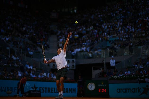 Carlos Alcaraz (Esp) defeated Rafael Nadal (Esp) TENNIS : Mutua Madrid Open 2022 - 06 05 2022 AntoineCouvercelle Panoramic 